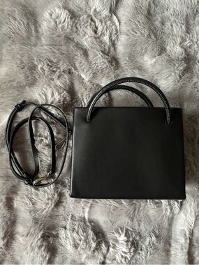 ZARA Classic Black Top-Handle Women's Mini Bag